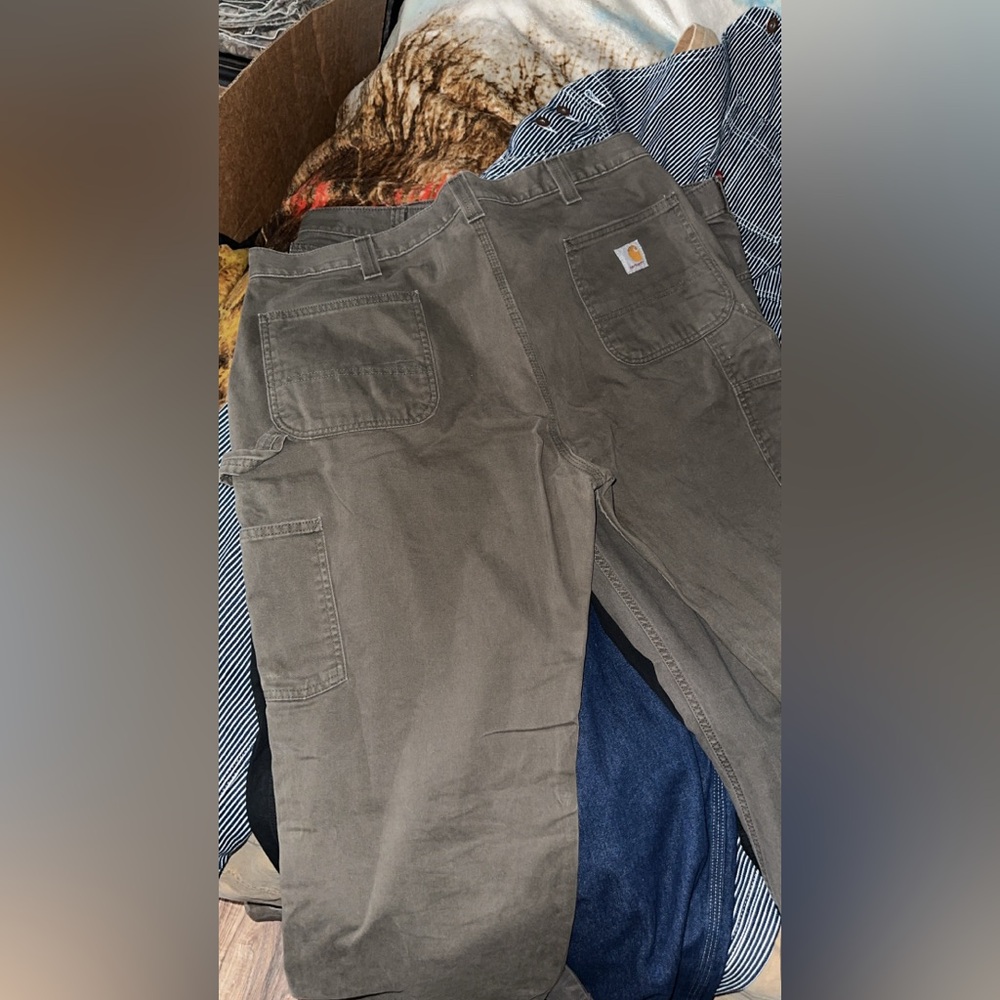 Carhartt Brown Dungaree Work Pants 40x32